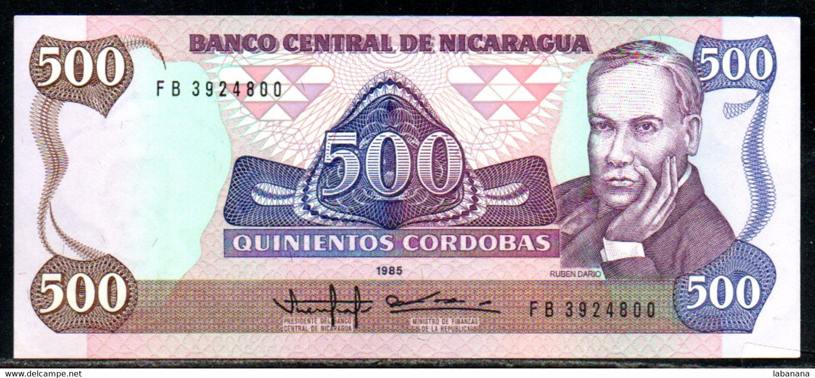 659-Nicaragua 500 Cordobas 1985 FB392 Neuf/unc - Nicaragua