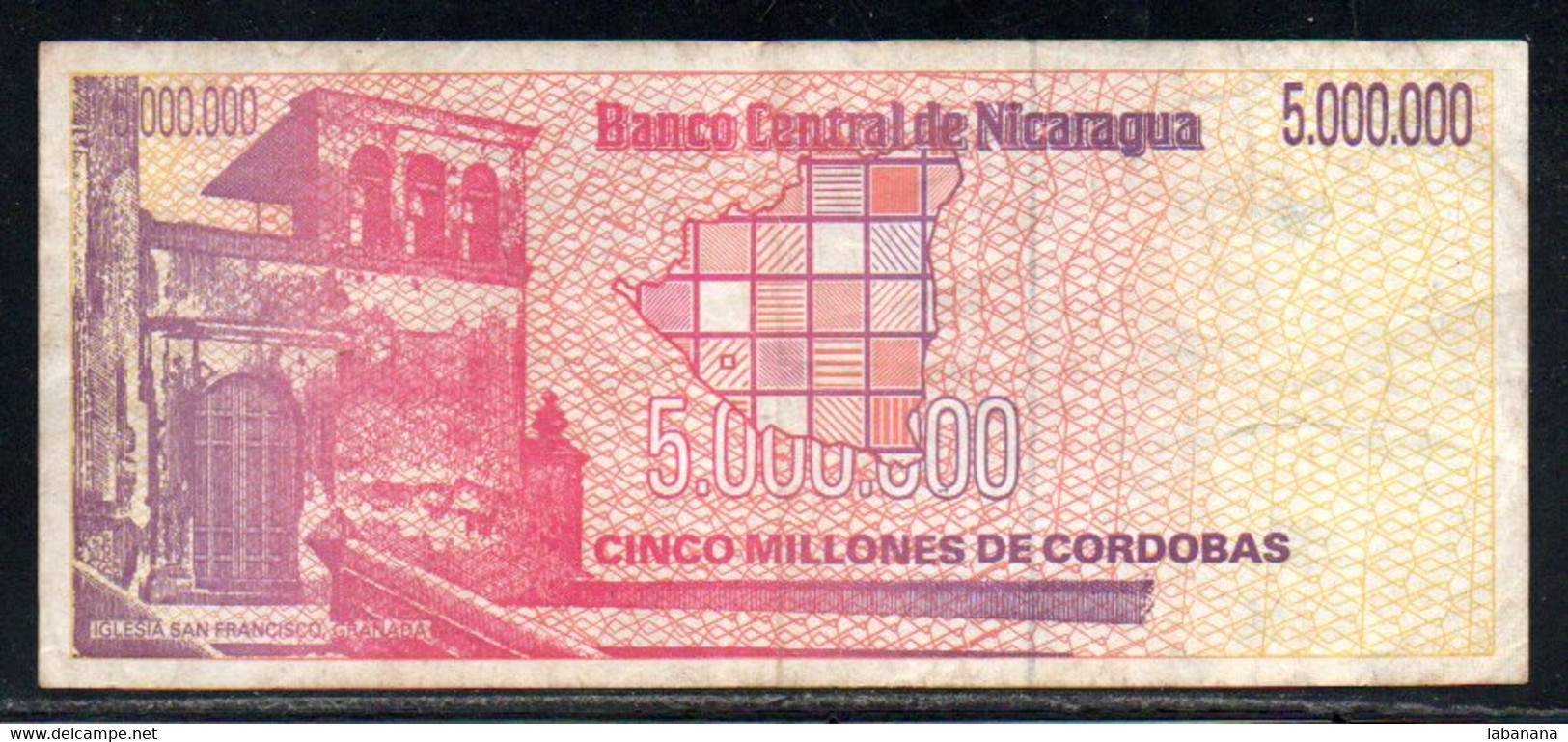 659-Nicaragua 5 000 000 De Cordobas 1990 FB151 - Nicaragua