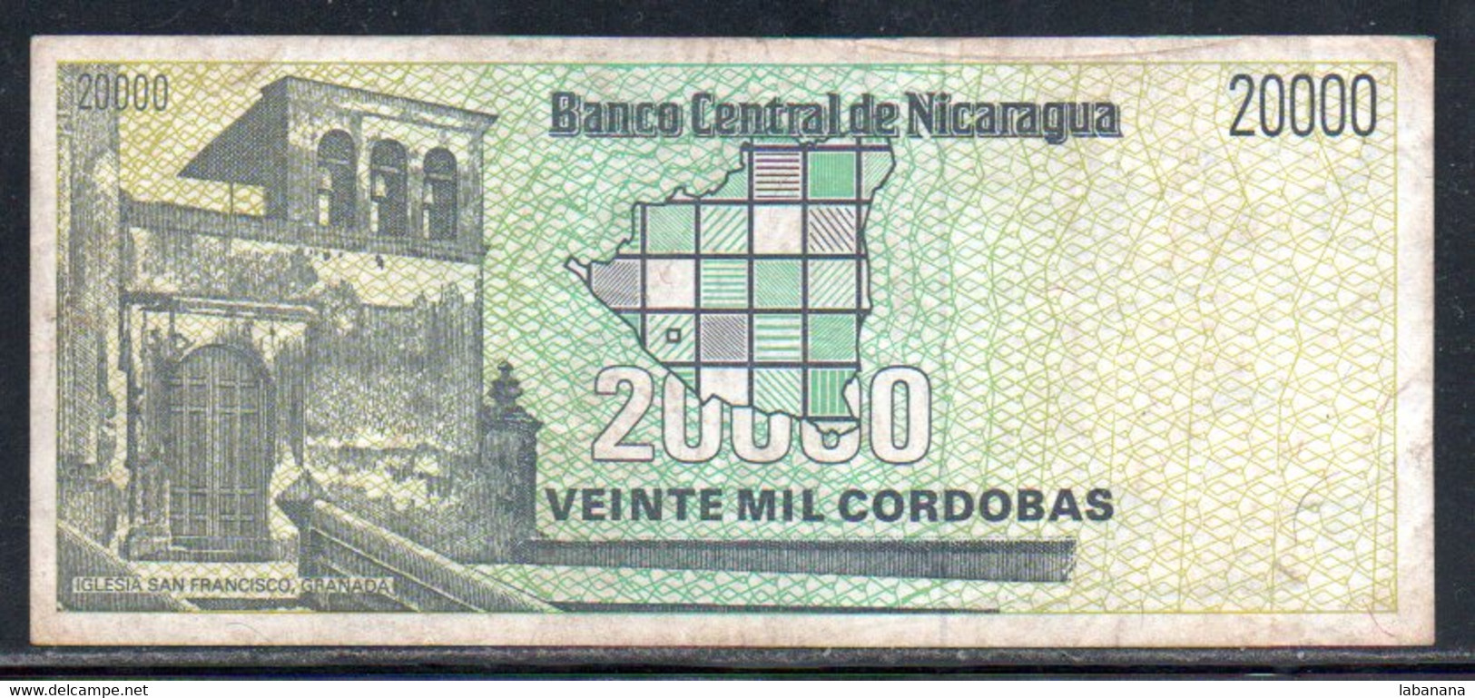 659-Nicaragua 20 000 Cordobas 1989 FA125 - Nicaragua