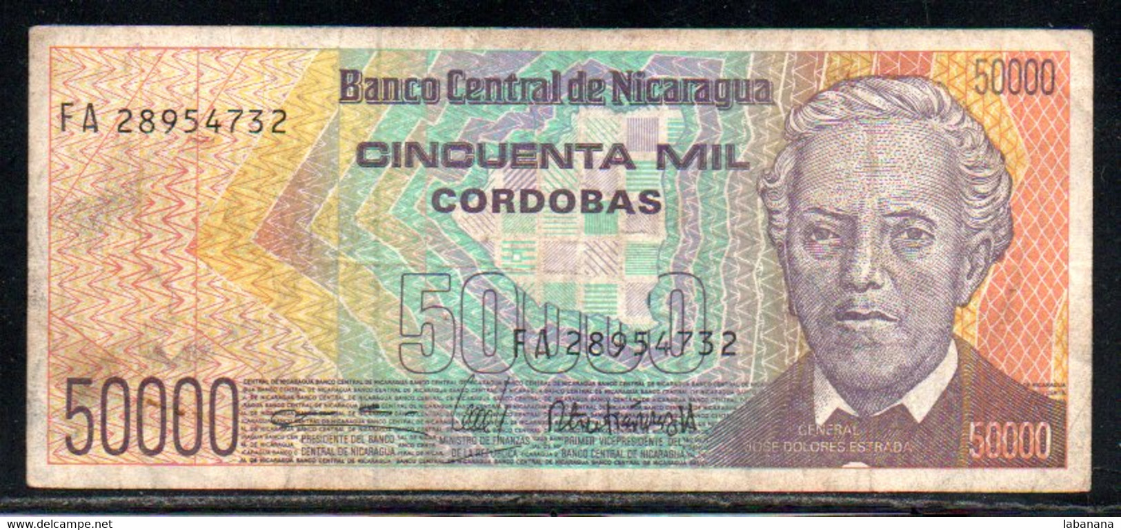 659-Nicaragua 50 000 Cordobas 1989 FA289 - Nicaragua