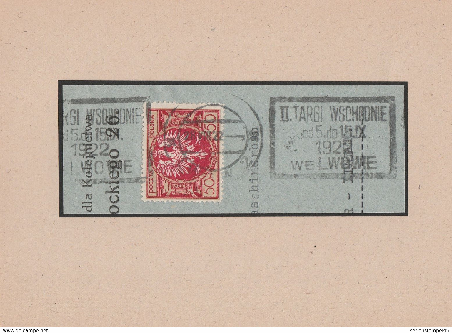 Polen Briefstück Lwow  1922 MWST Werbestempel - Machines à Affranchir (EMA)