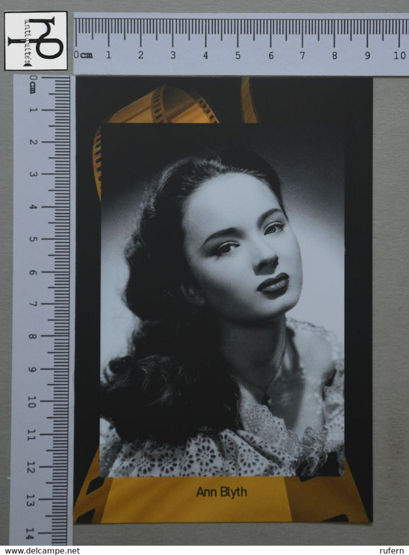 POSTCARD - ANN BLYTH -  LE MONDE DU CINEMÁ -   2 SCANS  - (Nº50551) - Actors