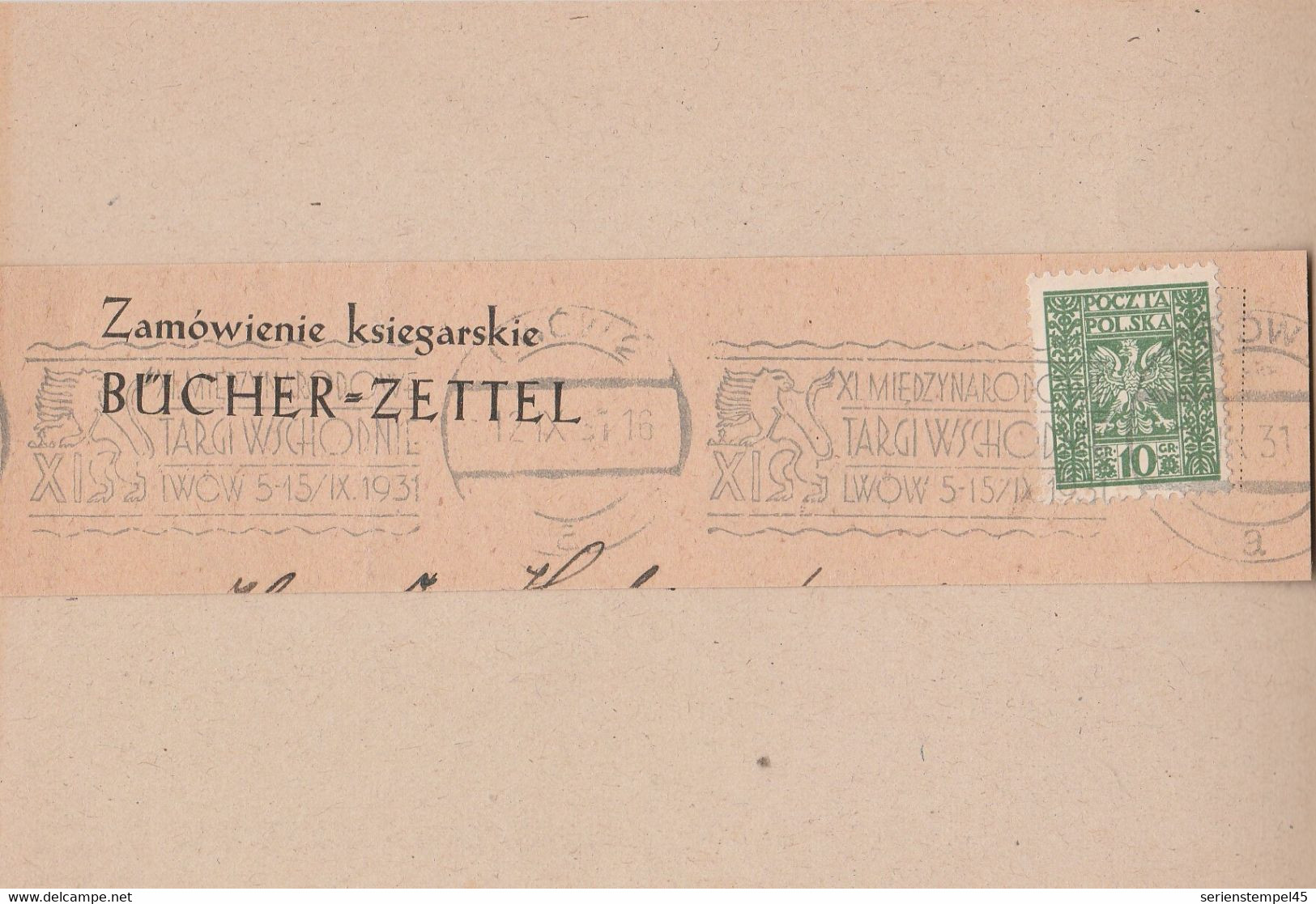 Polen Briefstück Lowo 1931 MWST Werbestempel - Maschinenstempel (EMA)