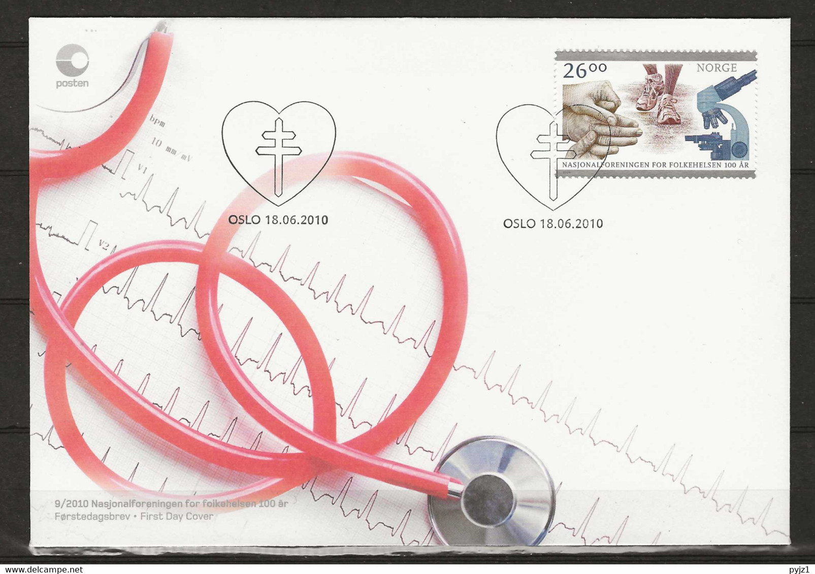 2010 FDC Norway, Mi 1725 - Covers & Documents