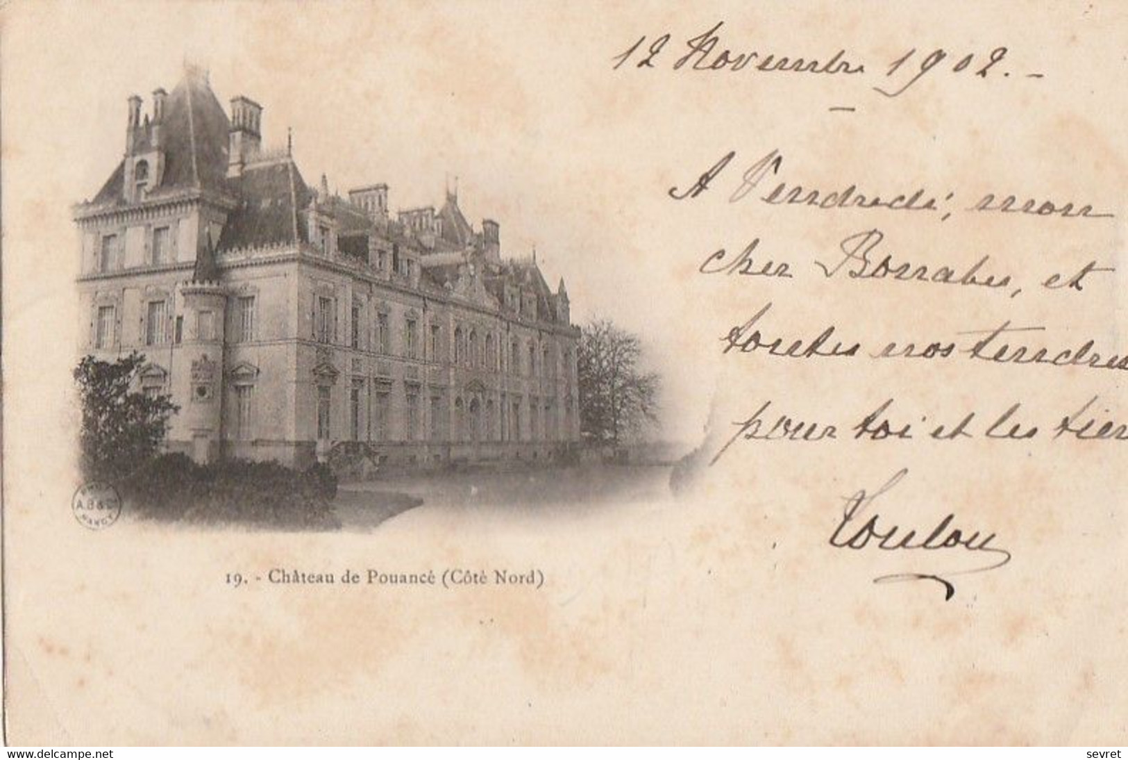 POUANCE. - Château - Côté Nord. Carte Précurseur - Sonstige & Ohne Zuordnung