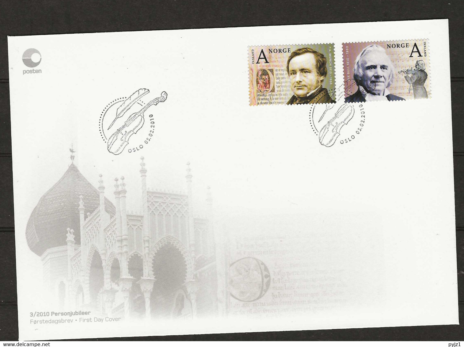 2010 FDC Norway, Mi  1710-11 - Covers & Documents