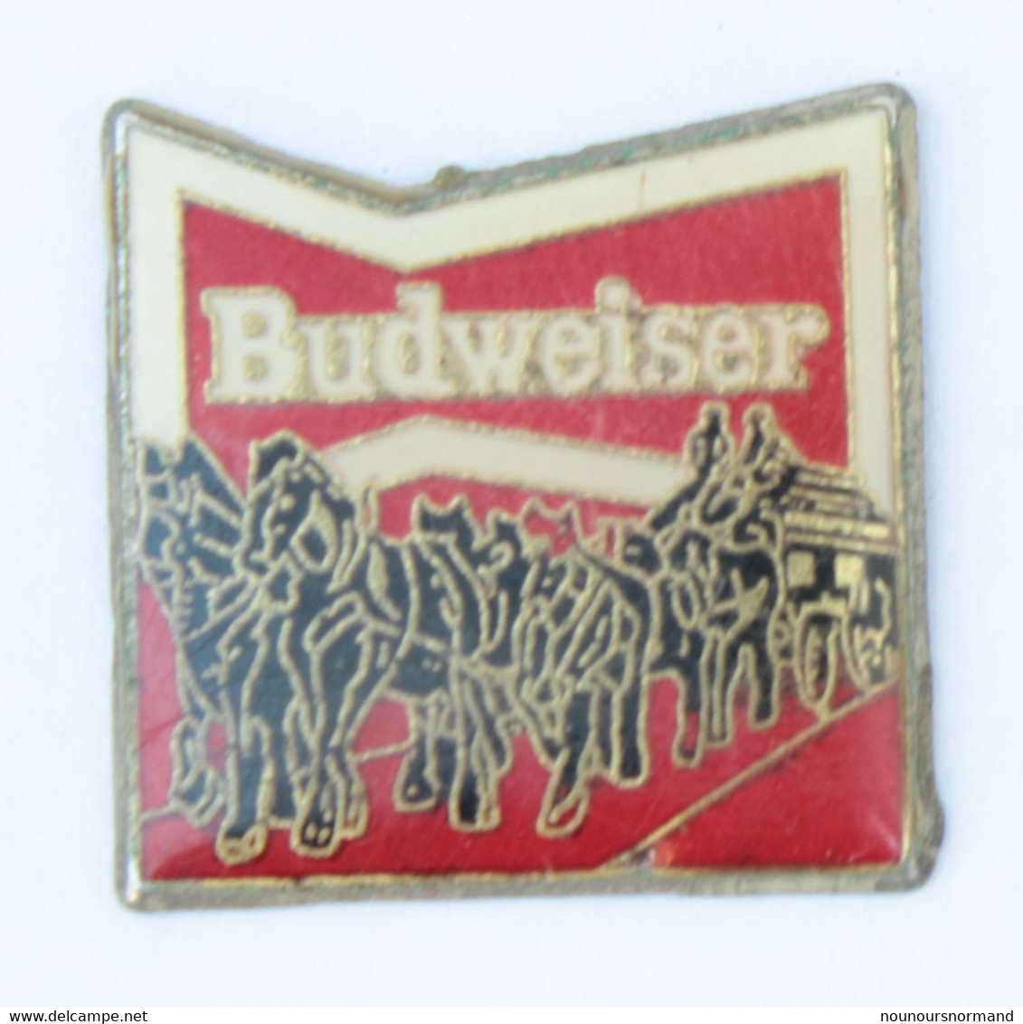 Pin's BUDWEISER - Le Logo - Attelage De Chevaux Et Diligence - L291 - Bière