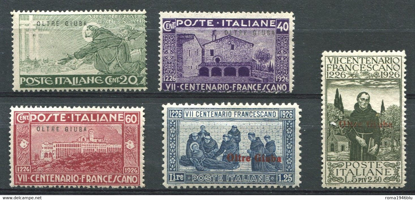 OLTRE GIUBA  1926 S. FRANCESCO SERIE CPL. ** MNH - Oltre Giuba