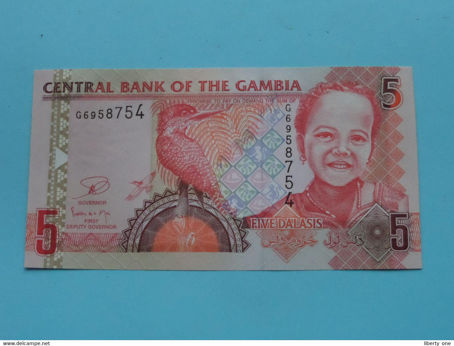 5 / Five DALASIS ( G6958754 ) Central Bank Of GAMBIA ( For Grade, Please See Photo ) UNC ! - Gambie