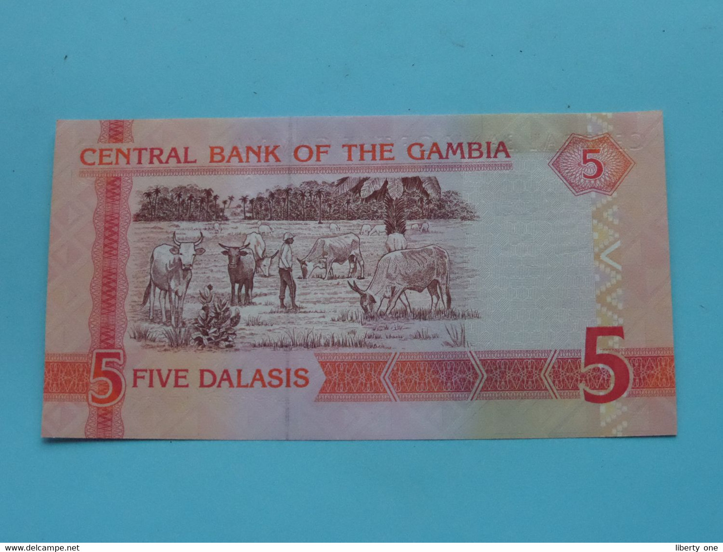 5 / Five DALASIS ( G6958754 ) Central Bank Of GAMBIA ( For Grade, Please See Photo ) UNC ! - Gambia