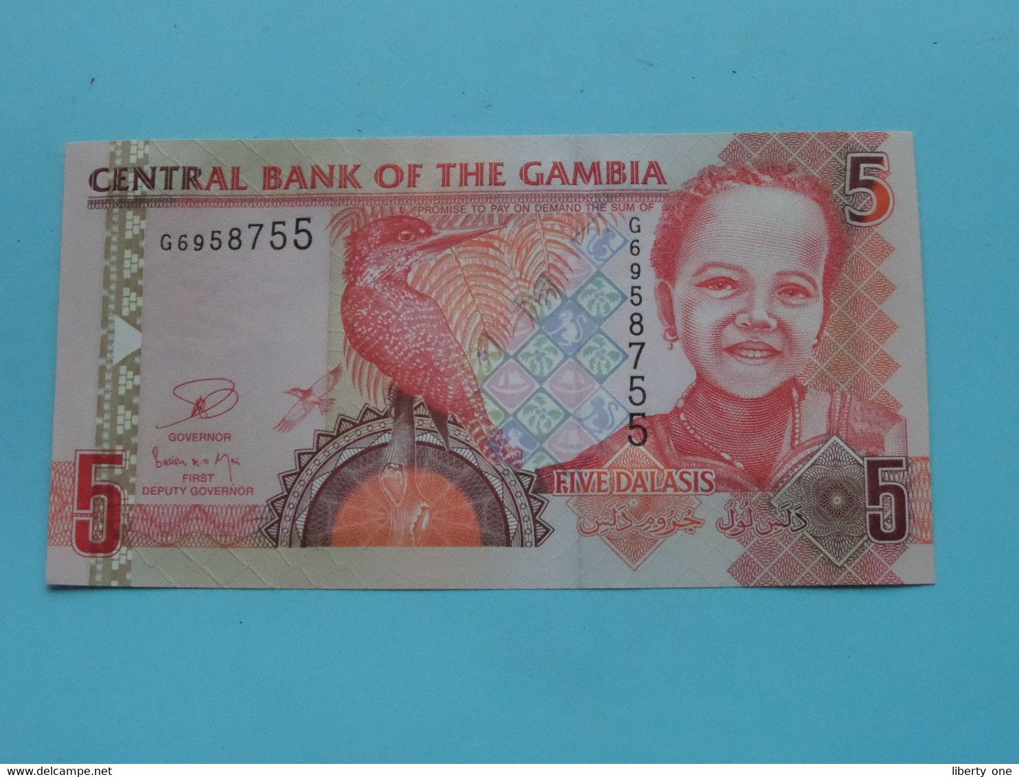 5 / Five DALASIS ( G6958755 ) Central Bank Of GAMBIA ( For Grade, Please See Photo ) UNC ! - Gambie