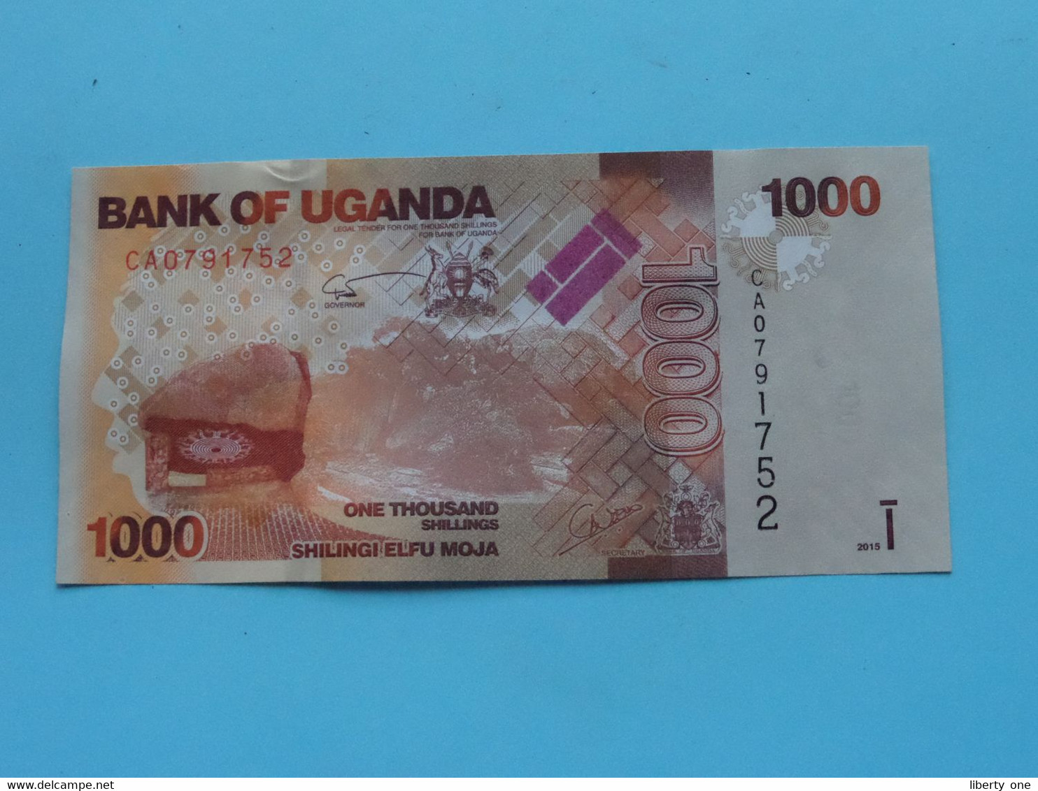 1000 Shillings - SHILINGI ELFU MOJA ( CA0791752 ) Bank Of UGANDA ( For Grade, Please See Photo ) UNC ! - Uganda