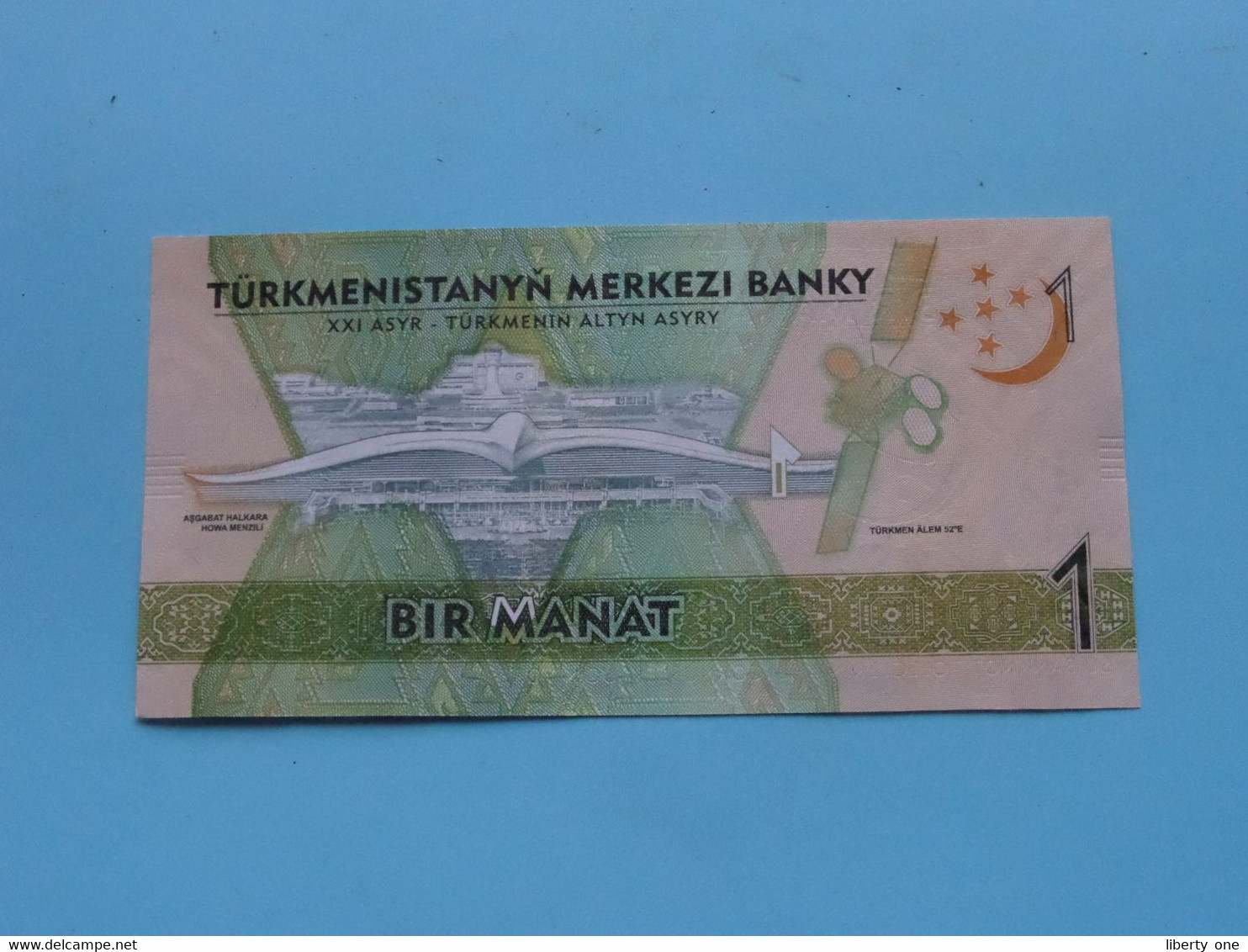 1 - BIR MANAT ( AB0994347 ) TÜRKMENISTANYN - Merkezi Banky ( For Grade, Please See Photo ) UNC ! - Turkmenistan