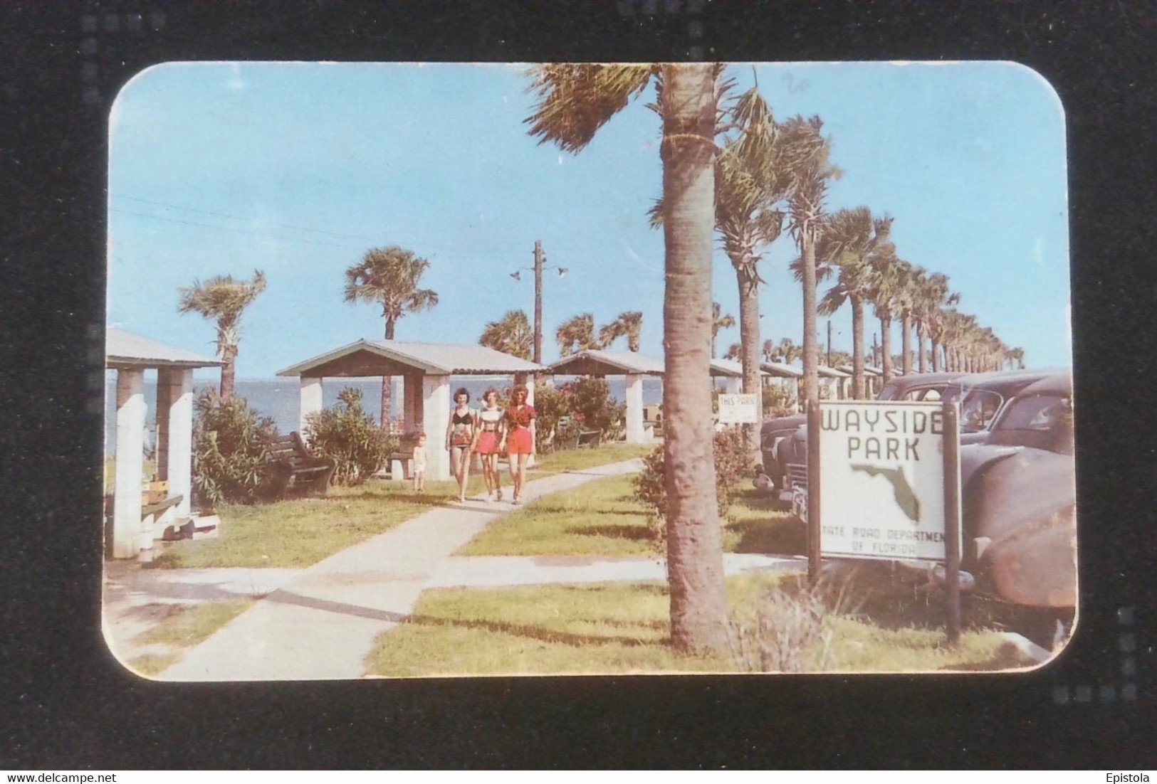 ►  Girls PENSACOLA BAY BRIDGE - Wayside Park 1927 - Pensacola