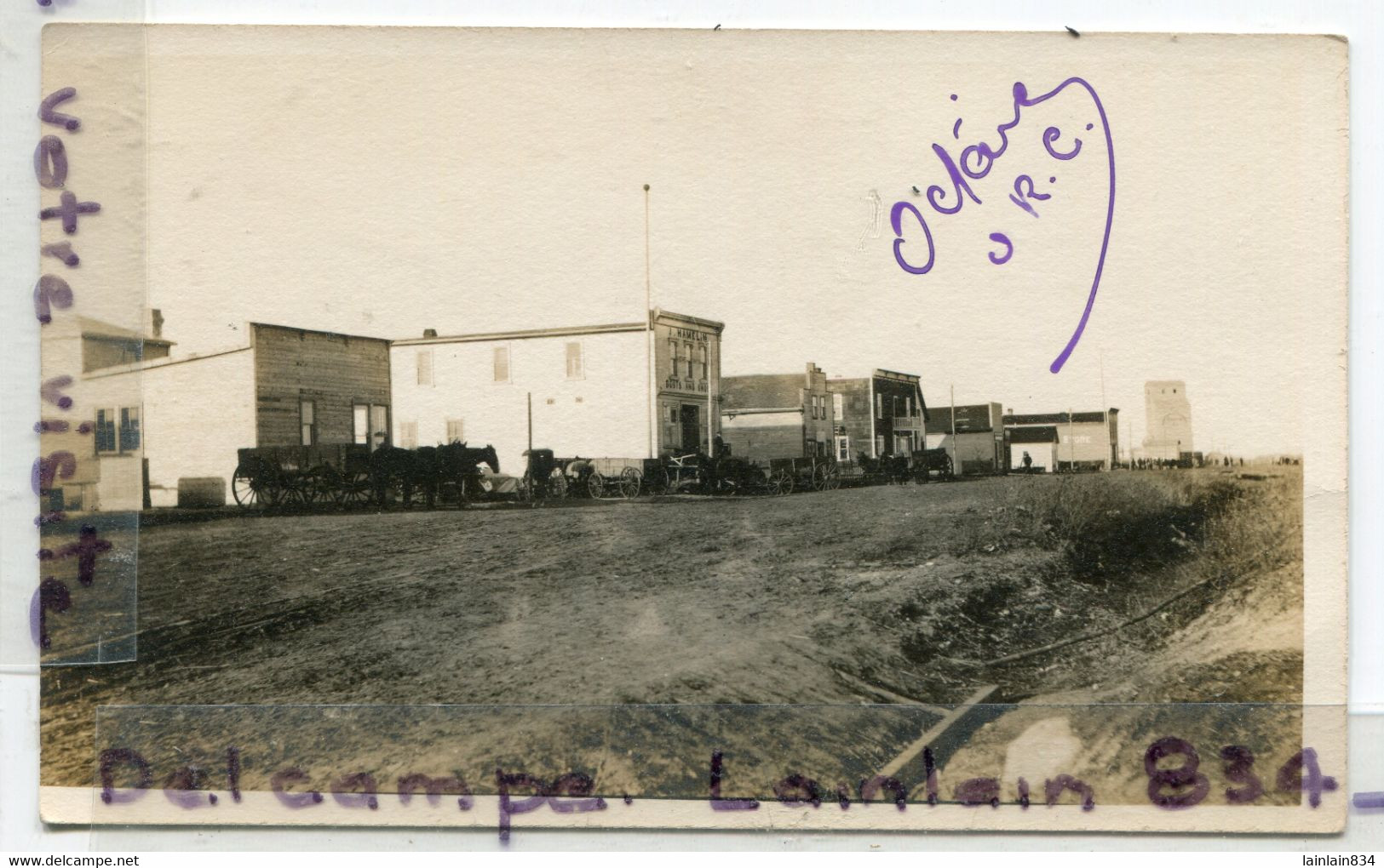 - Carte Photo - Manotiba, Ste ROSE Hôtel, Magasin J. HAMELIN, Boots And Shoes, Attelage, écrite, Années1910, TBE, Scans. - Autres & Non Classés