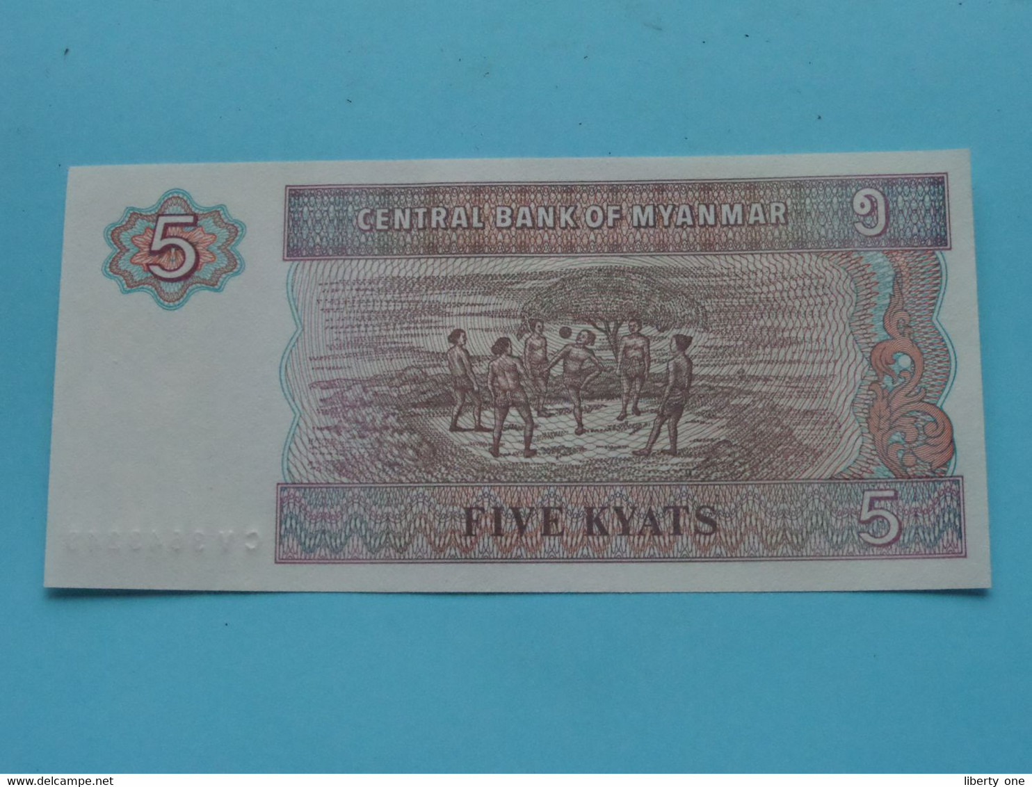 5 - Five KYATS () Central Bank Of Myanmar ( For Grade See SCANS ) UNC ! - Myanmar