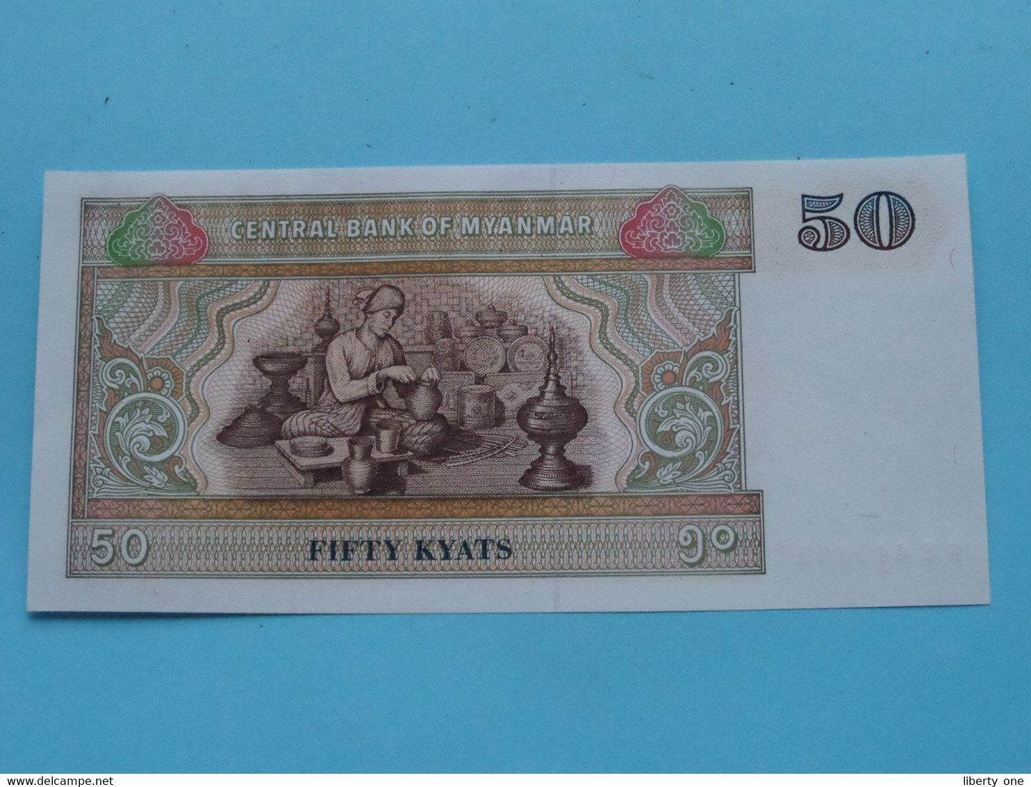50 - Fifty KYATS () Central Bank Of Myanmar ( For Grade See SCANS ) UNC ! - Myanmar