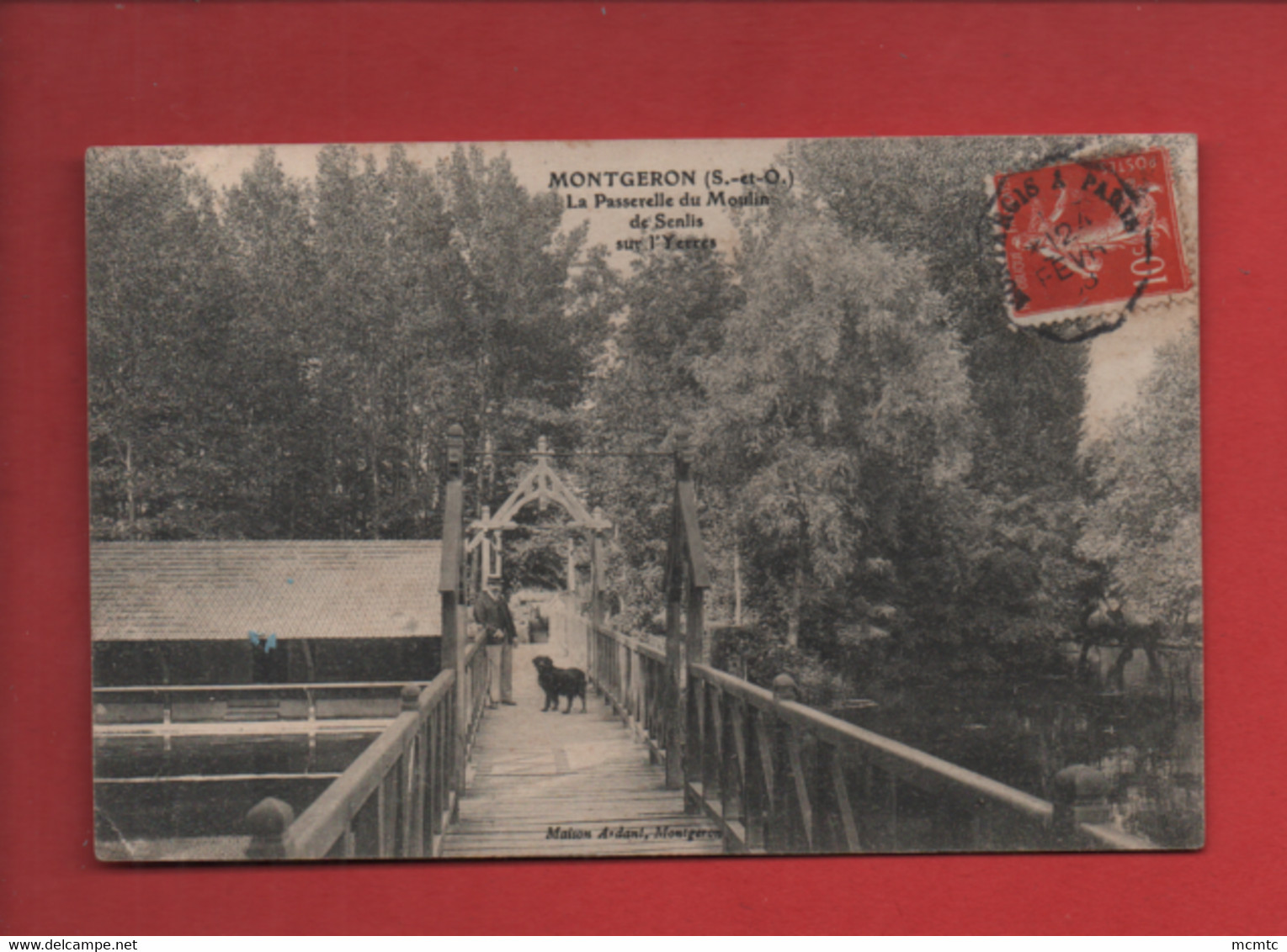 CPA - Montgeron -(S.-et-O.) - La Passerelle Du Moulin De Senlis Sur L'Yerres - Montgeron