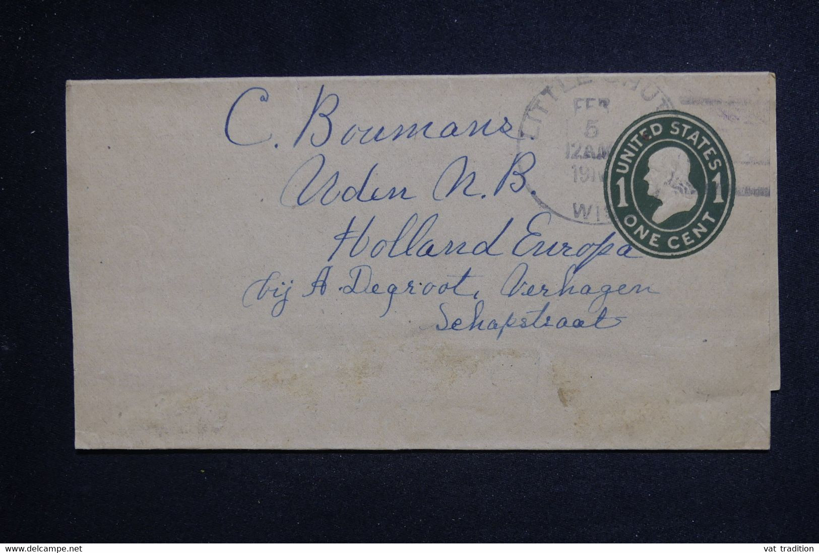 ETATS UNIS - Entier Postal Pour Les Pays Bas  - L 128645 - 1901-20