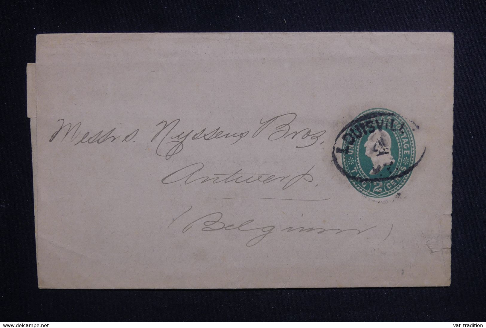 ETATS UNIS - Entier Postal De Louisville Pour La Belgique - L 128655 - 1901-20