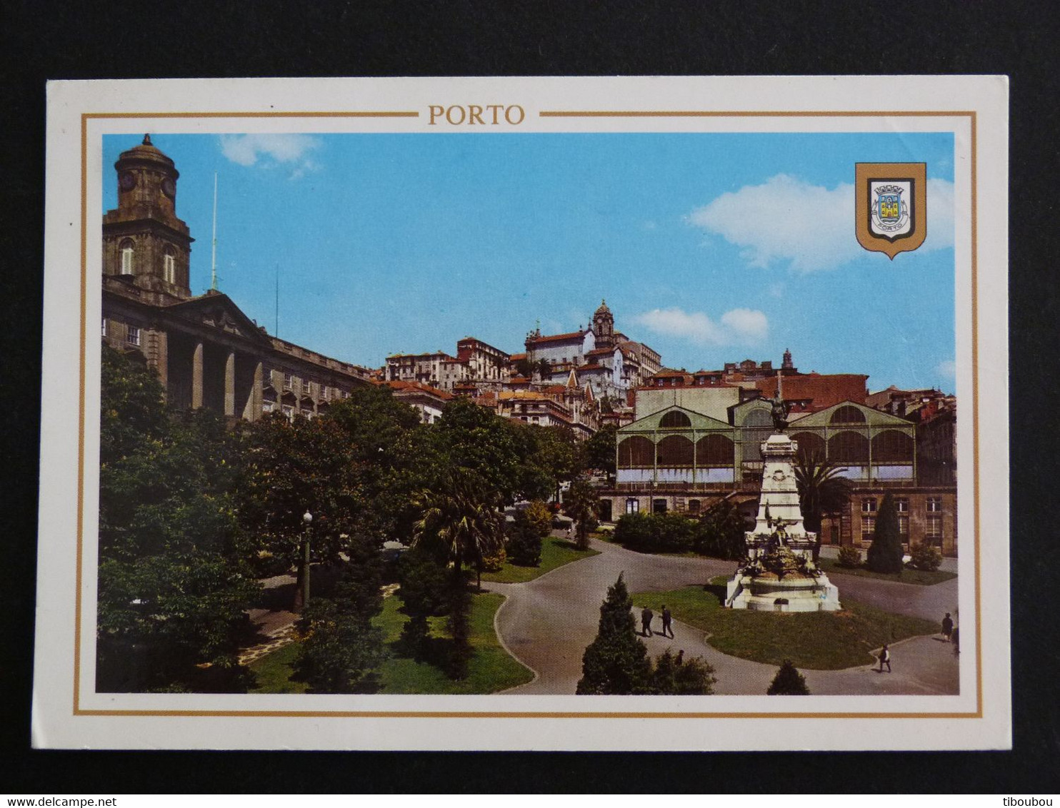 LETTRE PORTUGAL AVEC YT 1805 TIMBRE DE VOEUX - PORTO PLACE ET MONUMENT DE L'INFANT D. HENRIQUE - Brieven En Documenten