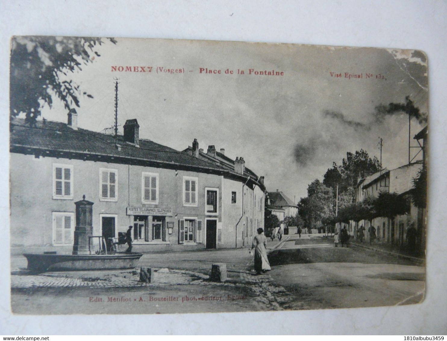 CPA 88 VOSGES - NOMEXY : Place De La Fontaine - Nomexy