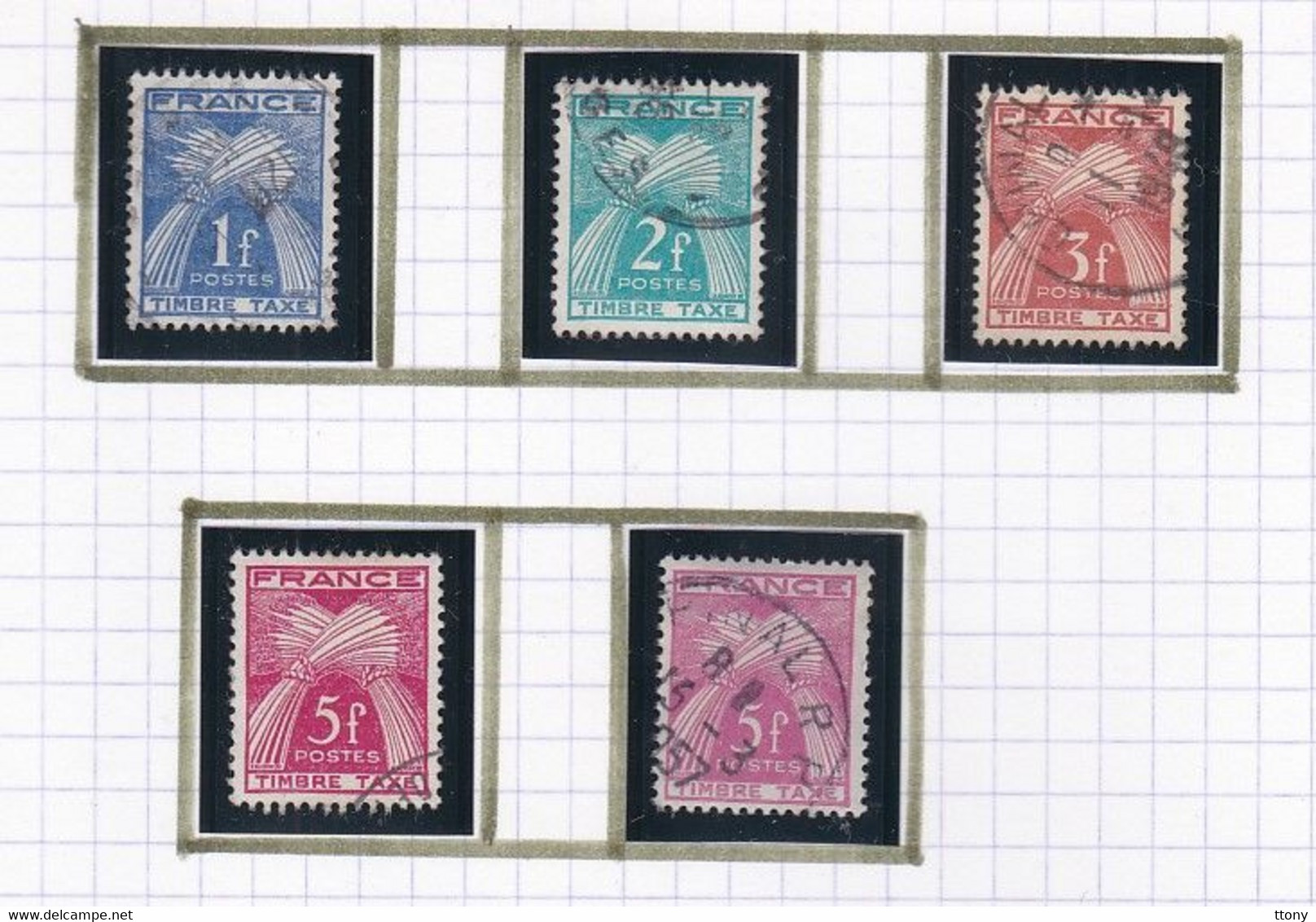 Un Ensemble De Timbres Taxes Différentes Années  Timbres Oblitérés Et  Quelques Timbres Neufs - 1960-.... Usados