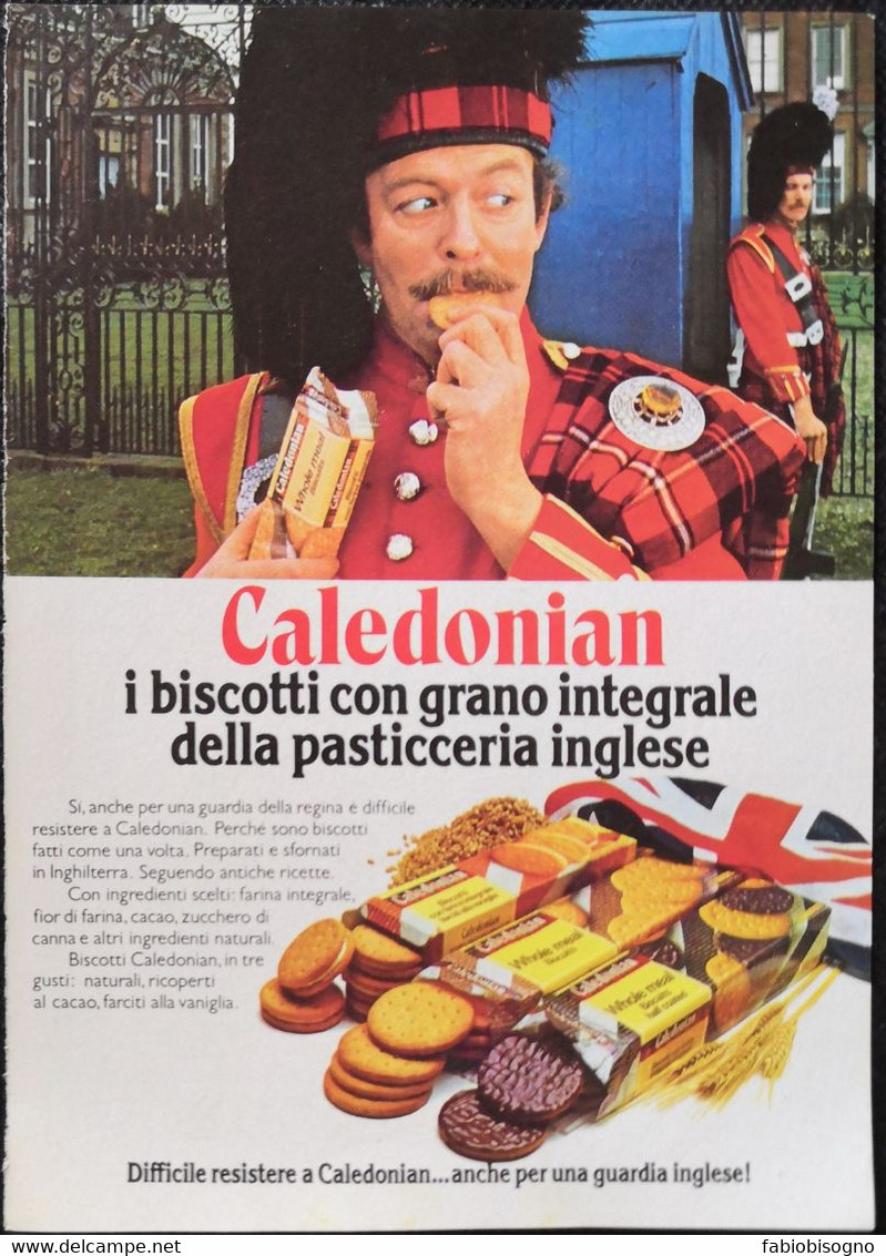 1977 - Biscotti CALEDONIAN (cioccolato) - 1 Pag. Pubblicità Cm. 13 X 18 - Chocolat