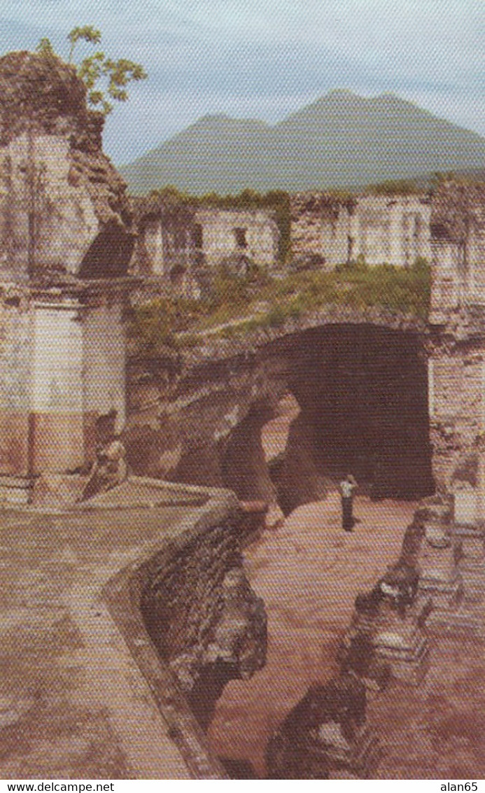 Antigua Guatemala, San Francisco Convent Interior View Of Ruins C1960s Vintage Postcard - Guatemala