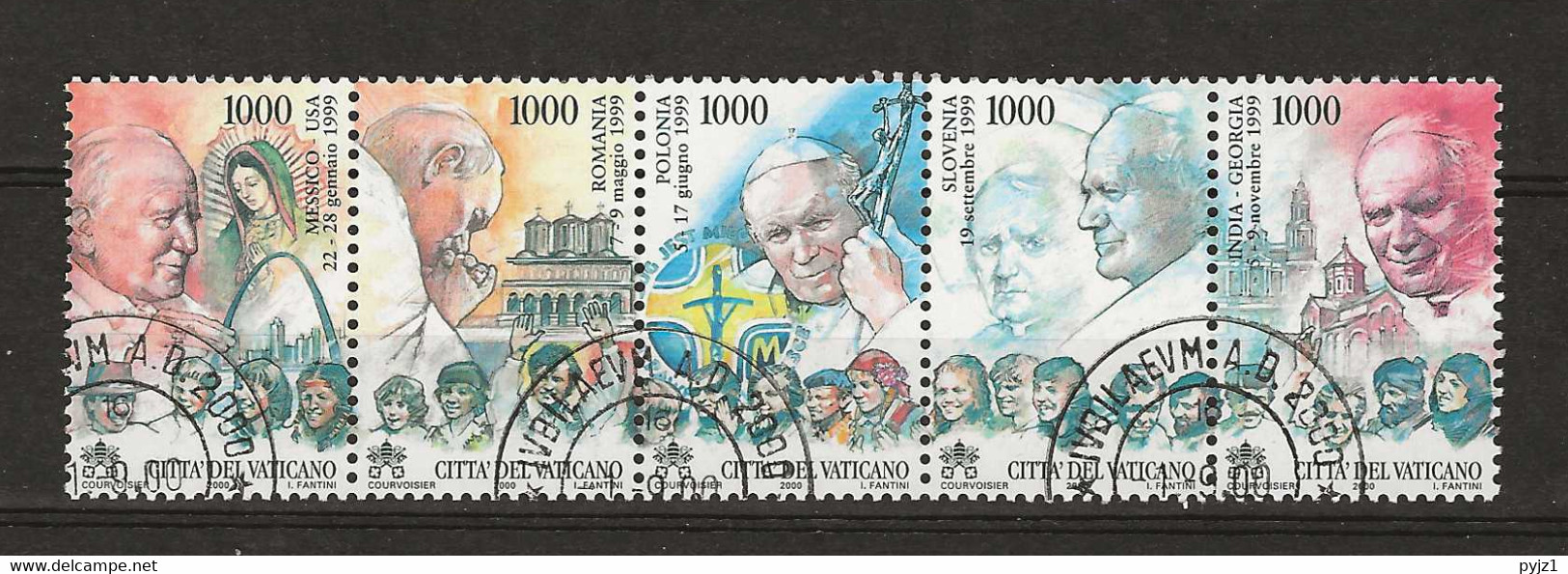 2000 USED Vatcano Mi 1353-57 - Used Stamps