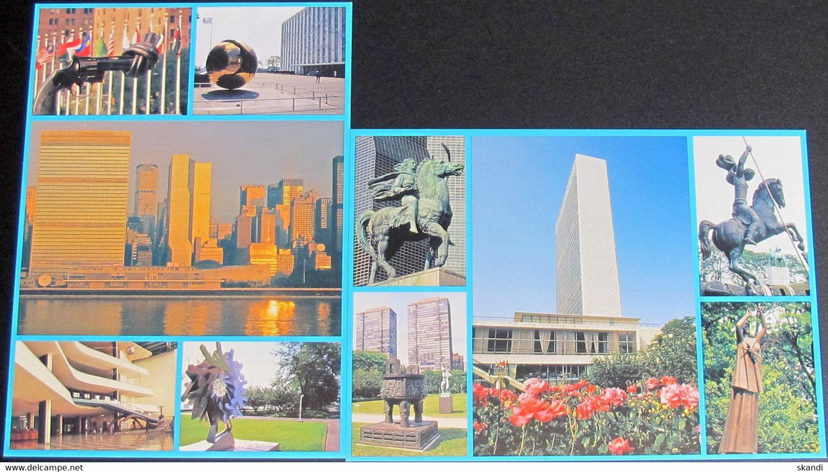UNO NEW YORK 1998 Mi-Nr. P 20/21 Ganzsache Postkarte Gestempelt EST - Cartas & Documentos