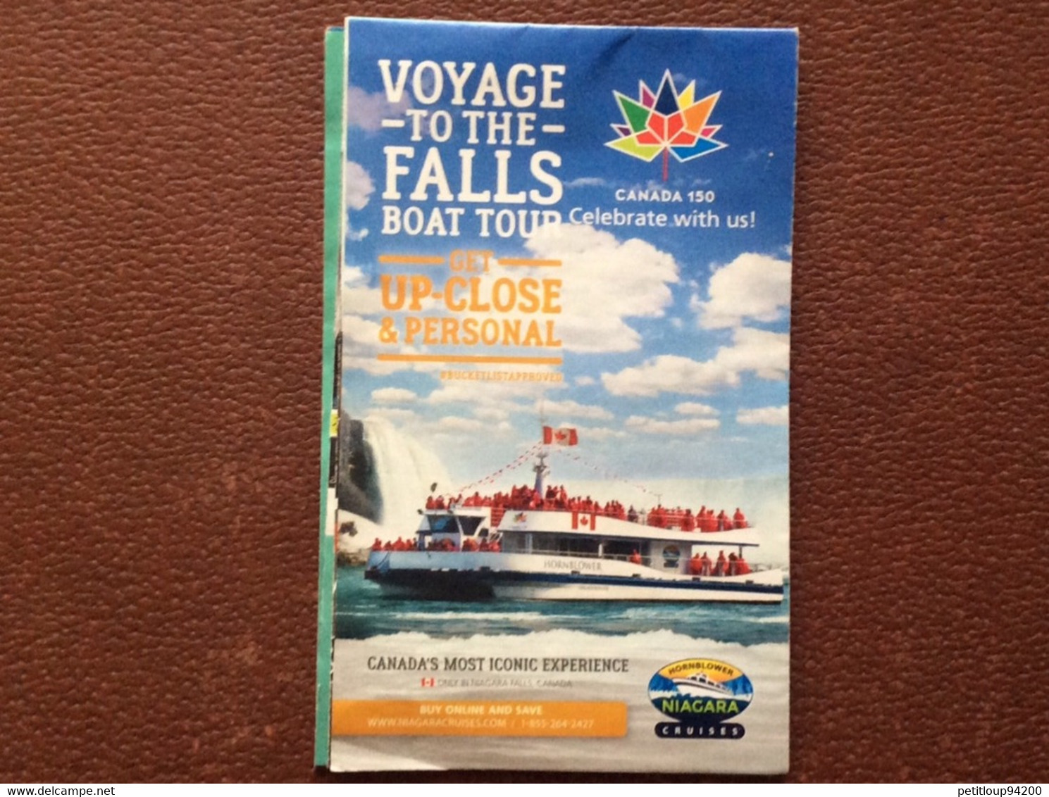 PLAN TRANSPORT NIAGARA Falls  BOAT TOUR  Niagara Cruises  CANADA - Welt