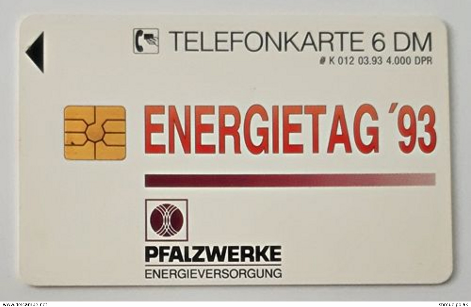 GERMANY Phone Card Telefonkarte Deutsche Telkom 1993 6DM 4000 Units Have Been Issued - Altri & Non Classificati