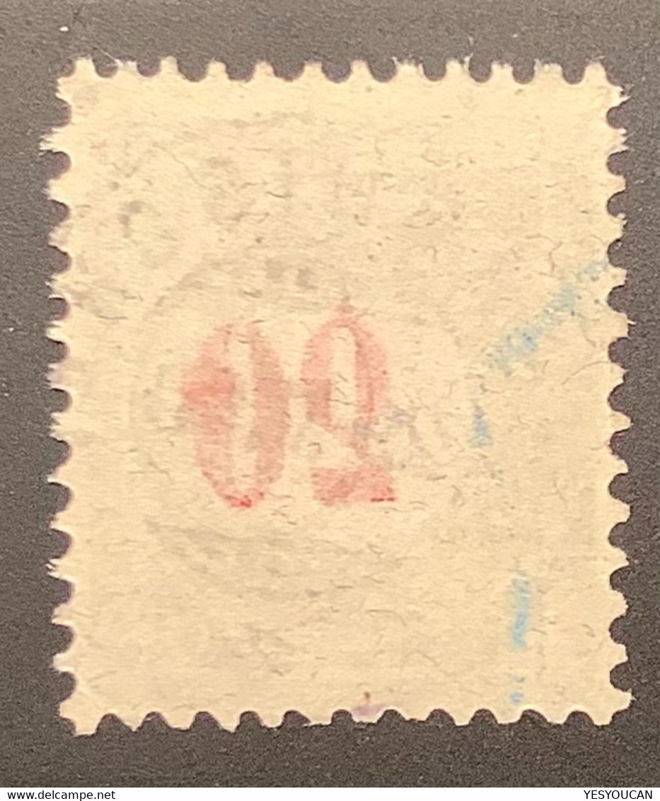 Schweiz Nachportomarken OBERHÜTSCHEL 1890 (Bern) SELTENER STEMPEL Auf SBK 19DaN TADELLOS Gestempelt - Portomarken