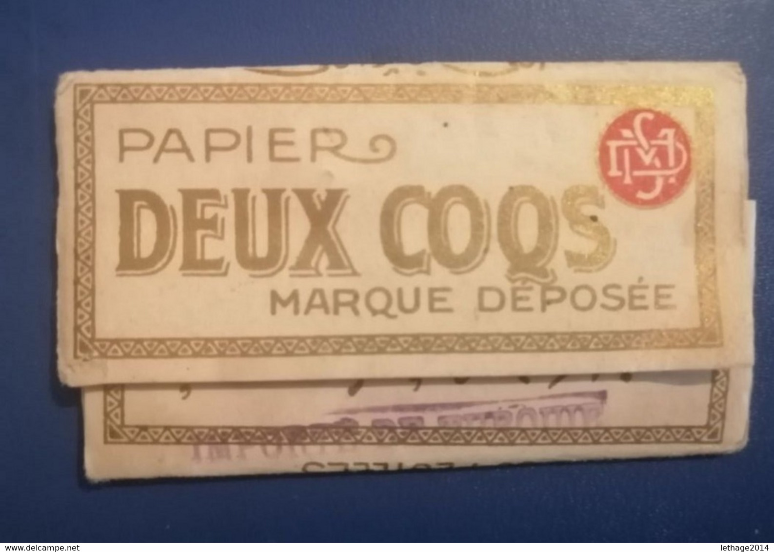 Papiers Tabac Period Ottoman RARE PAPIER 2 COQS MARQRE DEPOSEE FRANCE TURQUIE - Fume-Cigarettes