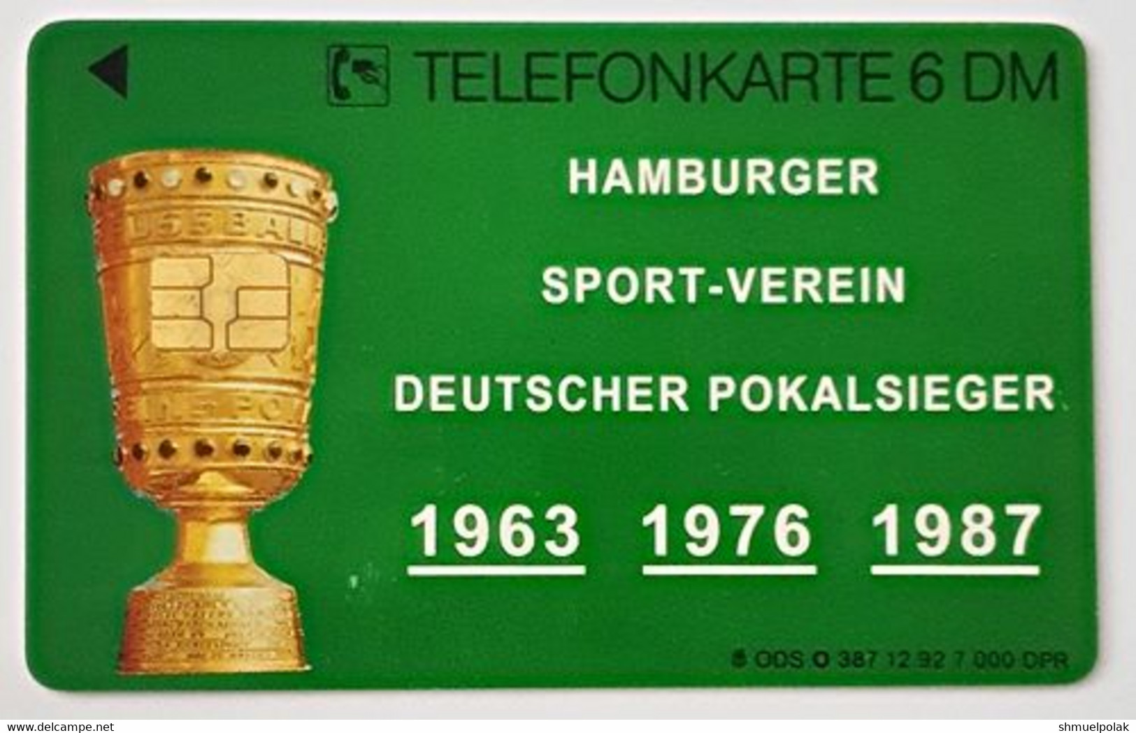 GERMANY Phone Card Telefonkarte Deutsche Telkom 1992 6DM 7000 Units Have Been Issued - Altri & Non Classificati