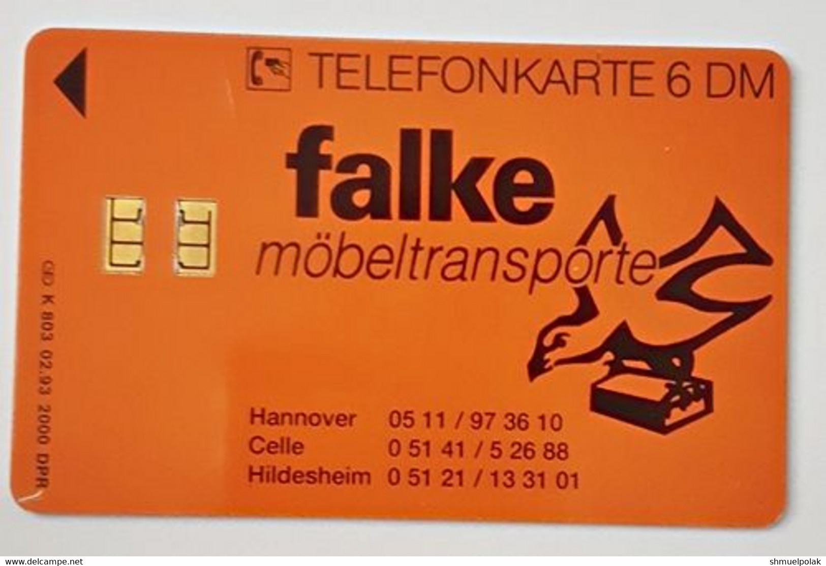 GERMANY Phone Card Telefonkarte Deutsche Telkom 1993 6DM 2000 Units Have Been Issued - Other & Unclassified