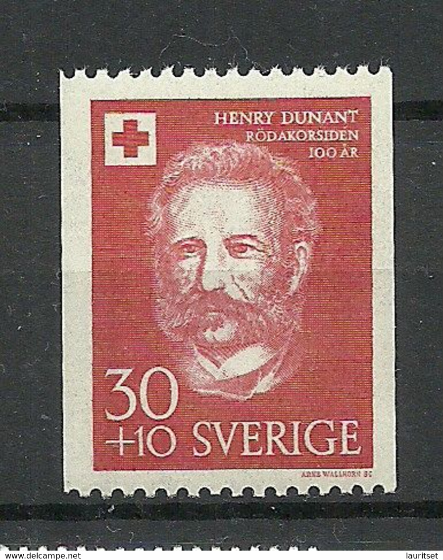 SCHWEDEN Sweden 1959 Michel 448 MNH Nobel Prize Nobelpreis Henry Dunant - Henry Dunant