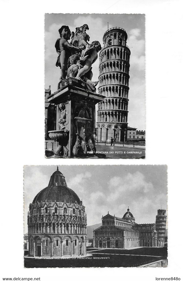 ITALIE - "PISA" - Tour De Pise - LOT De 2 C.P.  Non écrite - Pisa