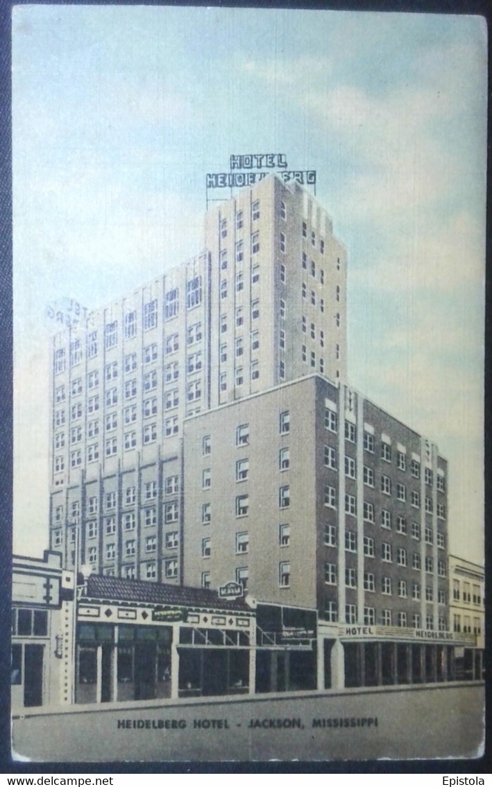 ► HEIDELBERG HOTEL. Jackson Missisippi (Light Fold Corner) - Jackson