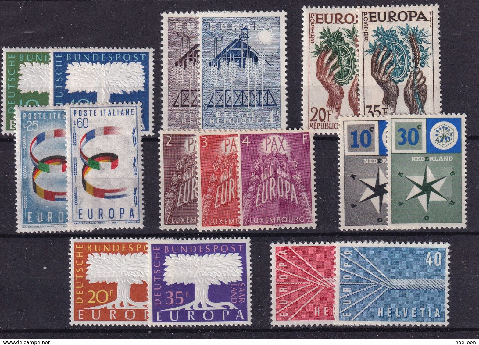 Europa 1957 ** Année Complète - 1957