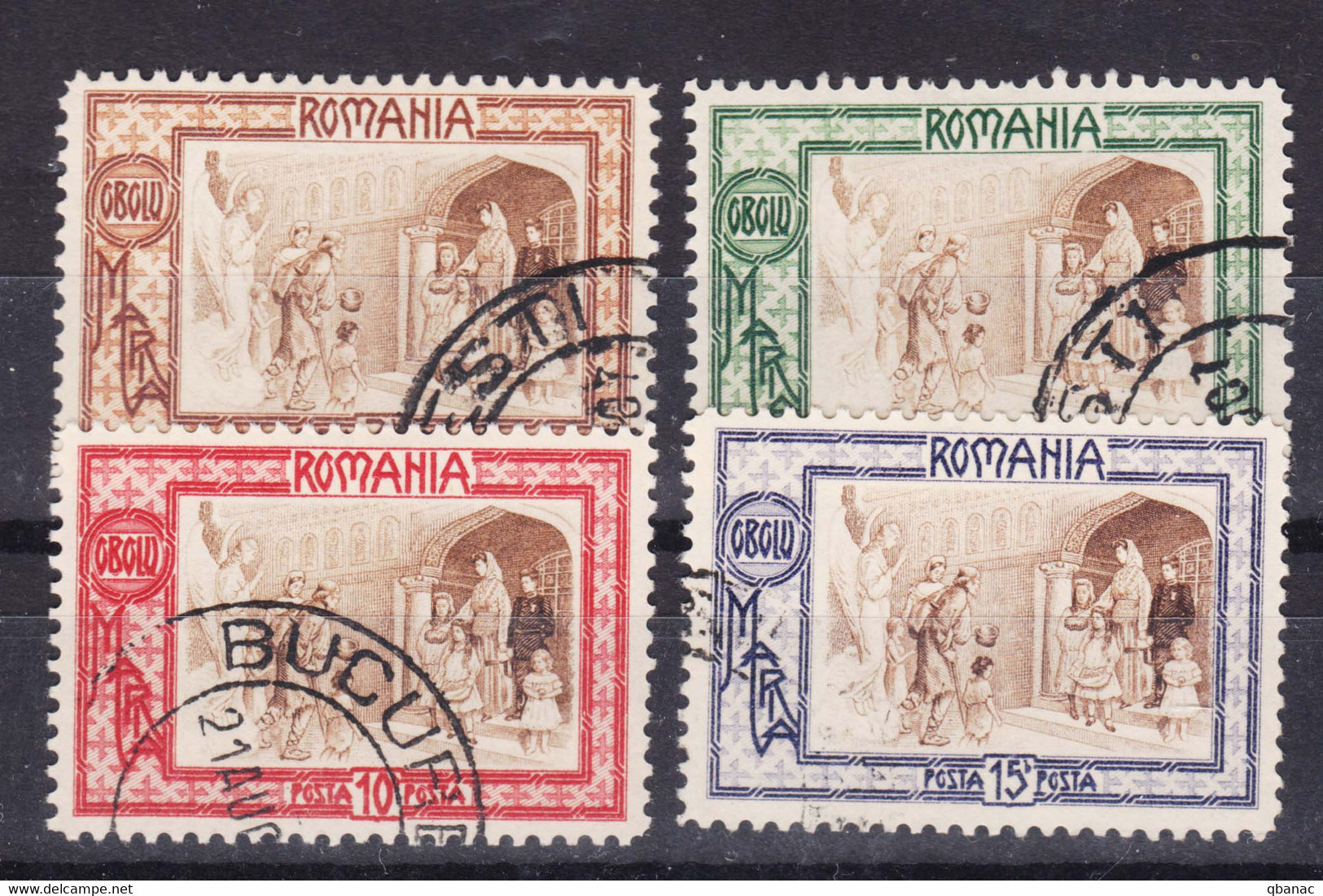 Romania 1907 Mi#208-211 Used - Gebruikt