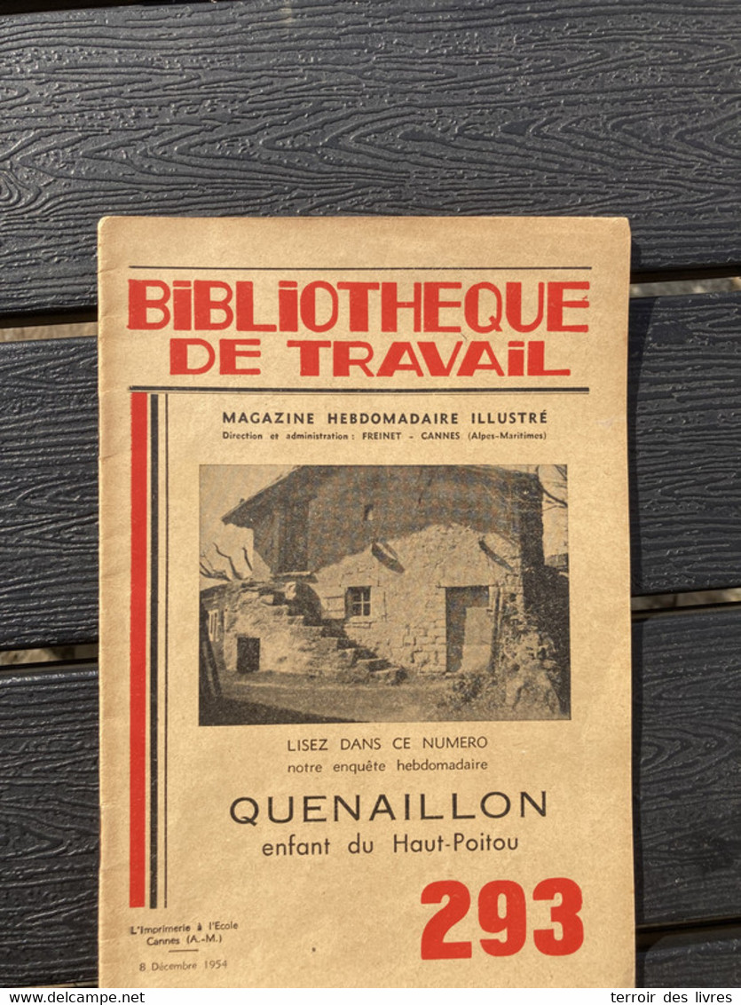 BT 293 1954 Quenaillon Enfant Du Haut Poitou - Poitou-Charentes