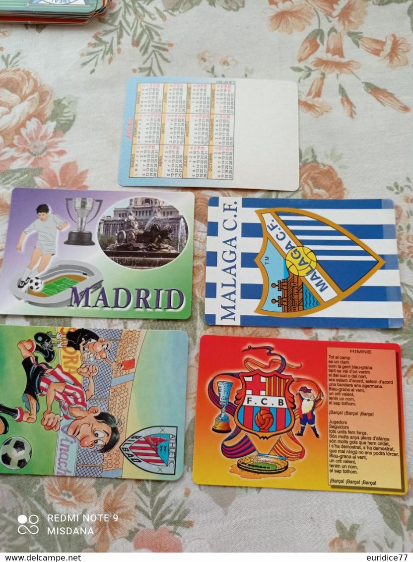 Lote De Calendarios De Bolsillo Originales (no Copias) De Equipos De Futbol Españoles - Small : 2001-...