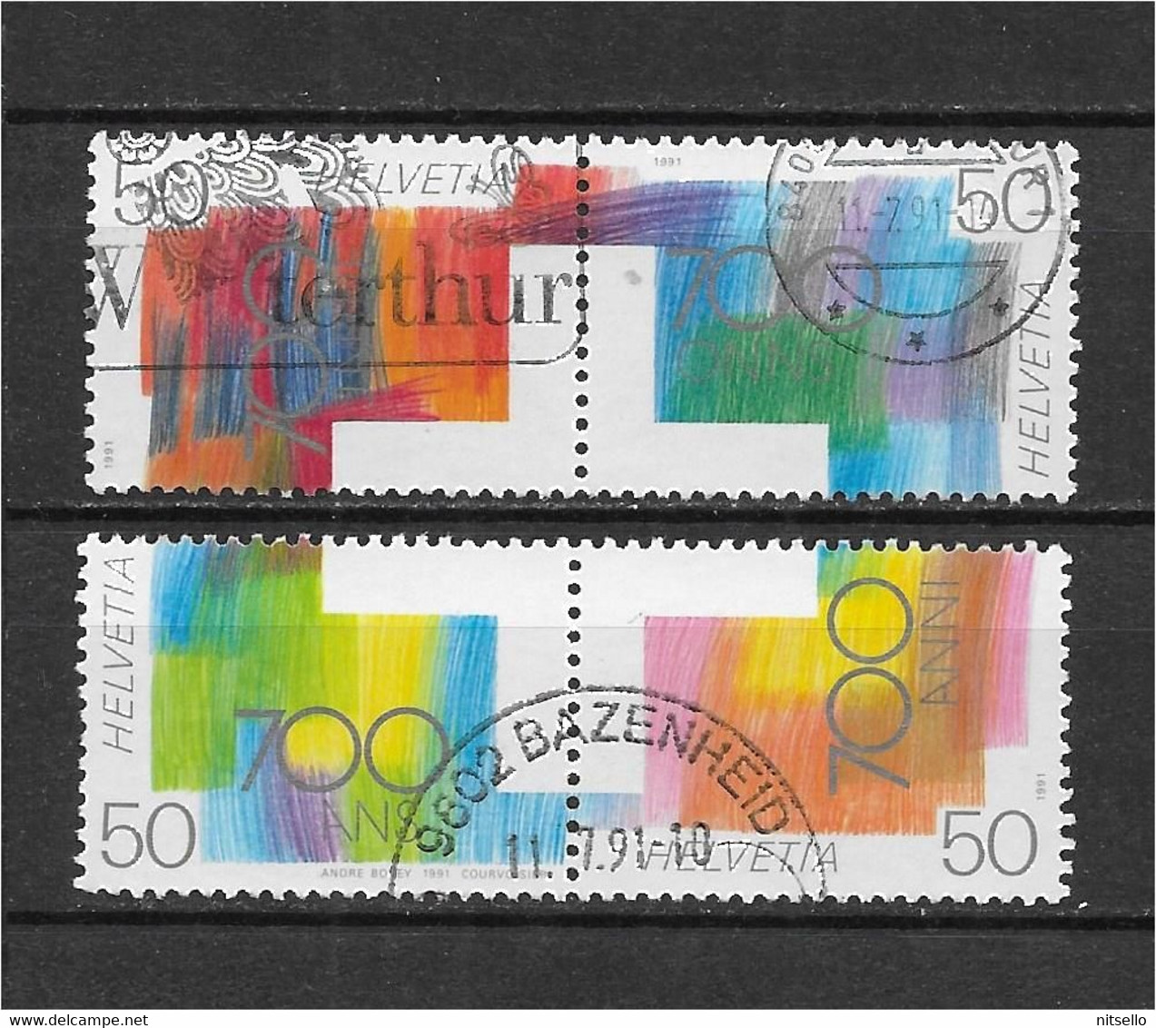 LOTE 1530A /// SUIZA YVERT Nº: 1368/1371  ¡¡¡ OFERTA - LIQUIDATION - JE LIQUIDE !!! - Used Stamps