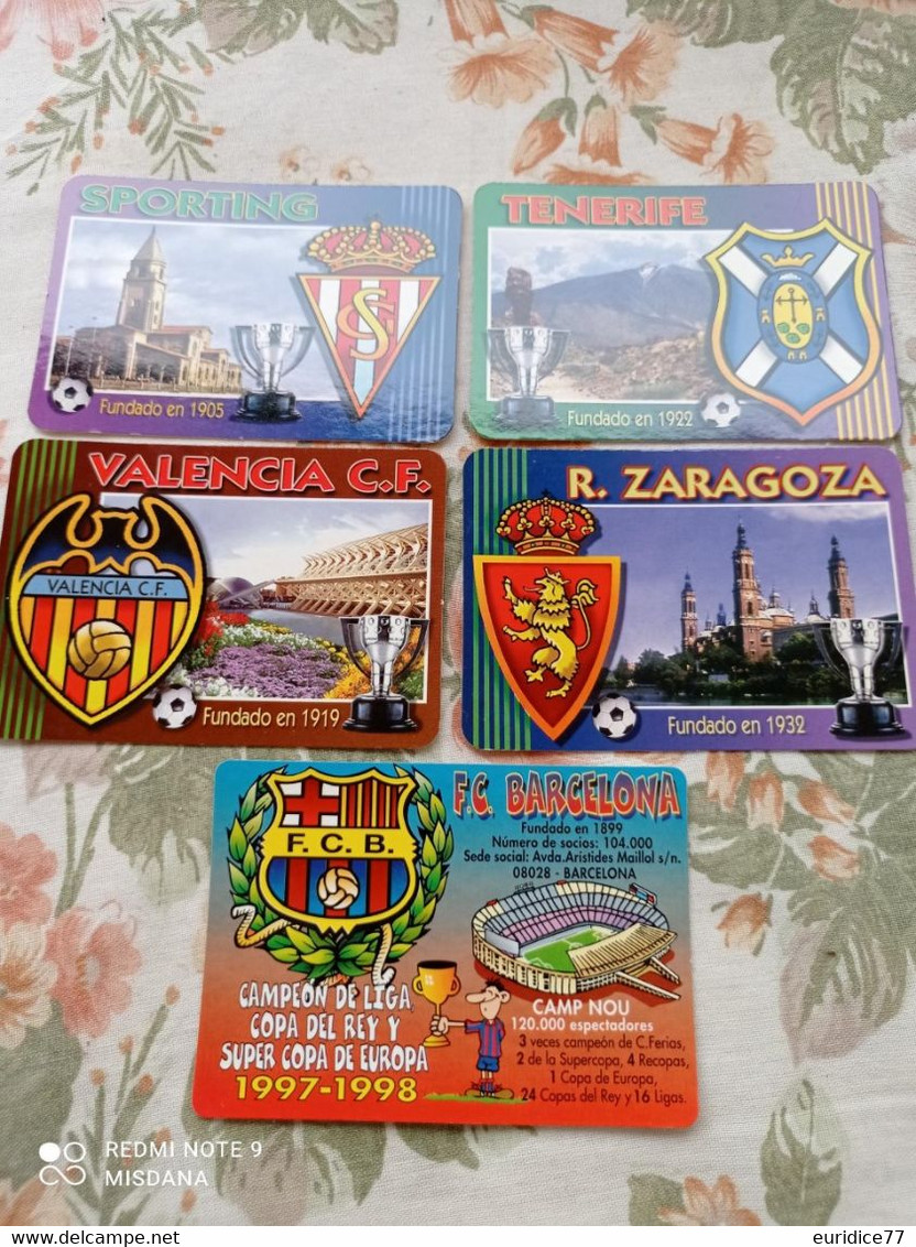 Lote De Calendarios De Bolsillo Originales (no Copias) De Equipos De Futbol Españoles - Small : 2001-...