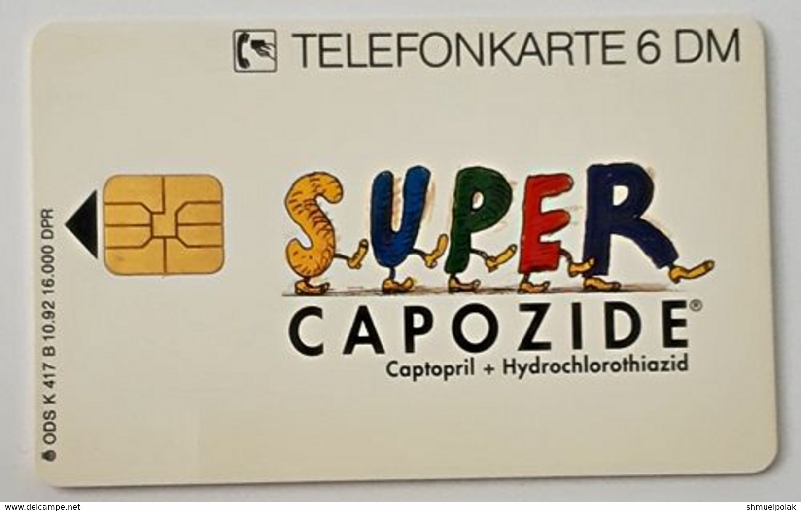 GERMANY Phone Card Telefonkarte Deutsche Telkom 1992 6DM 16000 Units Have Been Issued - Andere & Zonder Classificatie