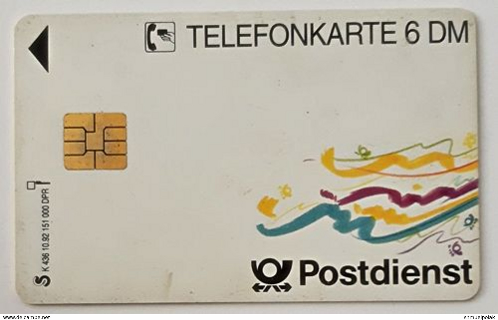 GERMANY Phone Card Telefonkarte Deutsche Telkom 1992 6DM 151000 Units Have Been Issued - Andere & Zonder Classificatie