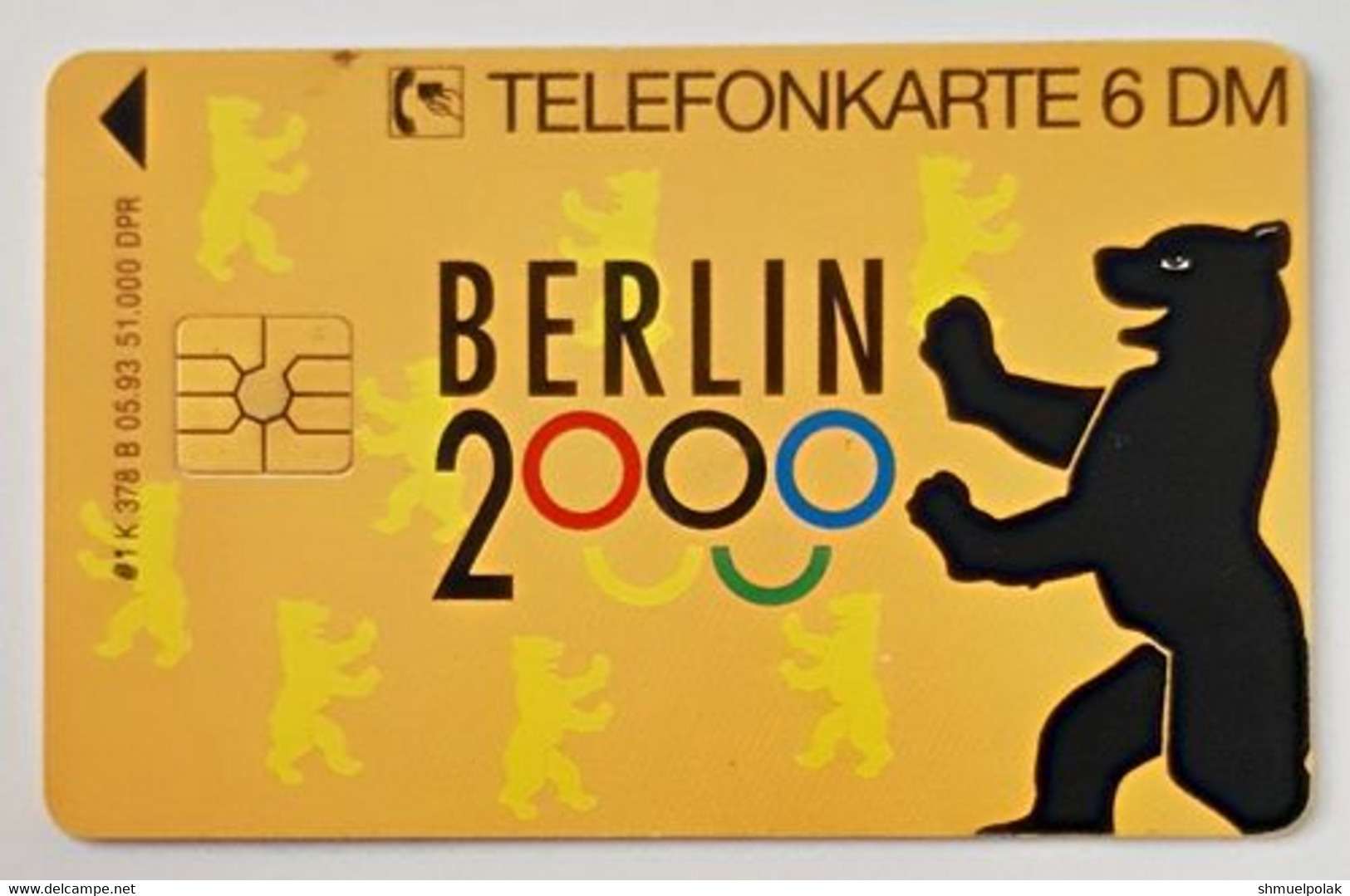 GERMANY Phone Card Telefonkarte Deutsche Telkom 1993 6DM 51000 Units Have Been Issued - Andere & Zonder Classificatie