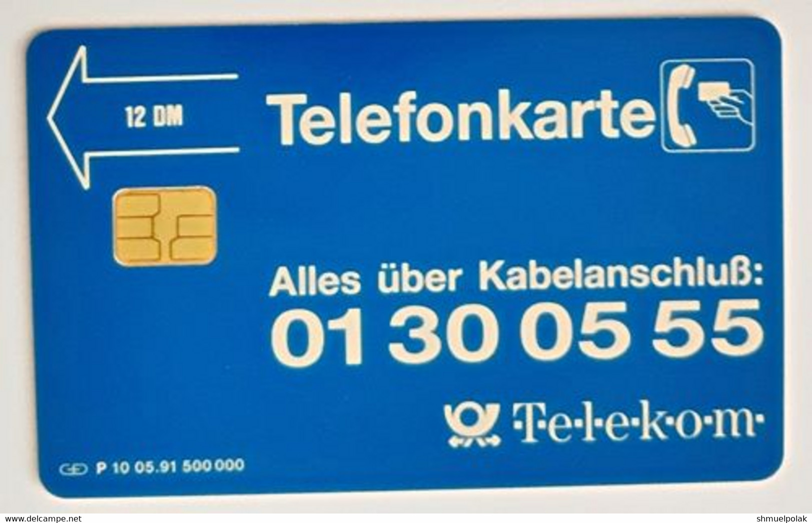 GERMANY Phone Card Telefonkarte Deutsche Telkom 1991 12DM 500000 Units Have Been Issued - Otros & Sin Clasificación